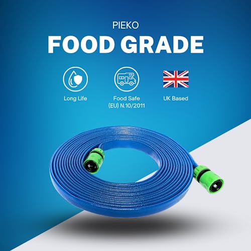 Flat Food Grade Water Hose With Two Robust Female Connectors